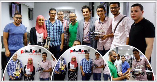 روبوتات طلاب هندسة حلوان فى اليوم السابع.. شباب الصف الأول للجامعة يبدأون أحلامهم بنماذج أولية مميزة.. روبوتات ذات تحكم يدوي وأخرى ذاتية التحكم لإطفاء الحرائق وإنقاذ المواطنين