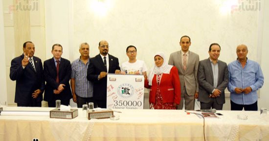بالصور..رئيس اتحاد الغرف التجارية الصينى: أعدكم بمليون سائح لمصر العام المقبل