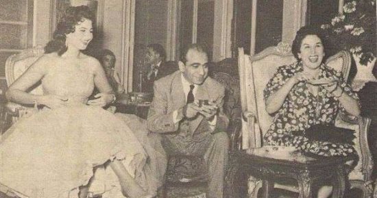 شاهد.. ليلى مراد ونعيمة عاكف وسعيد أبو بكر فى جلسة "صفا"