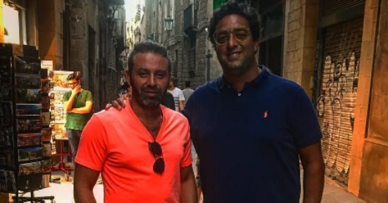 ميدو وحازم إمام فى شوارع إسبانيا عقب الكلاسيكو