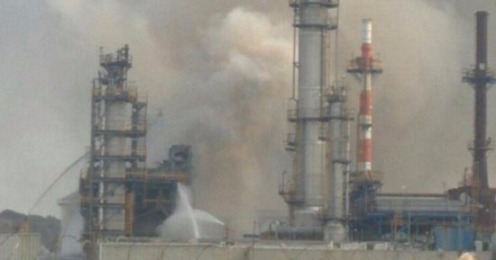 اندلاع حريق هائل فى مصفاة سولار شمالى إسرائيل