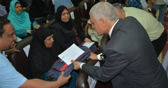 بالصور .. سكرتير عام محافظة جنوب سيناء يودع أعضاء بعثة حجاج الجمعيات 