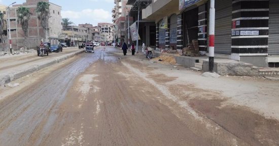 بالصور .. توسعة الطرق وزراعة وتشجير جوانبها بقلين فى كفر الشيخ