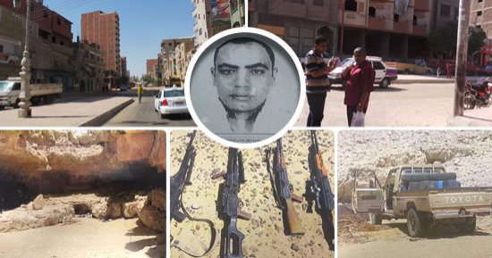 بالصور.. "اليوم السابع" فى شارع المكرونة بقنا مقر سكن قائد خلية تفجير الكنائس.. اعتنق فكرا تكفيريا وتلقى تمويلات لتوطين السورين بالصعيد.. يكفر الصوفية ويسعى لهدم مسجد القنائى.. والأمن يحاصره وخليته فى الجبل