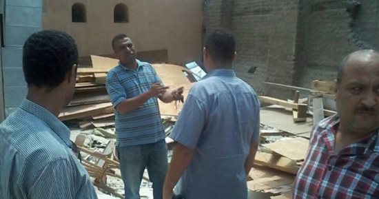 بالصور .. تعاون بين كنيسة أبى سيفين بمصر القديمة والآثار لإزالة التعديات