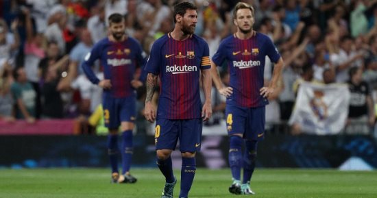شاهد.. العارضة والقائم يحرمان برشلونة من هز شباك ريال مدريد بالكلاسيكو