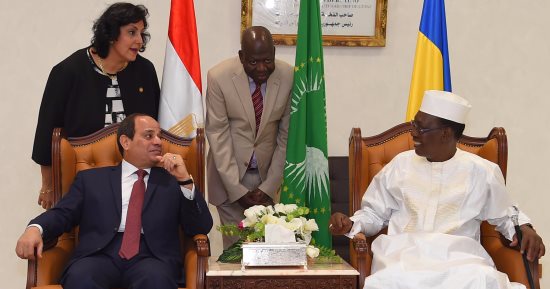 رئيس تشاد يشيد بدور السيسي القيادى فى حل أزمات أفريقيا والشرق الأوسط