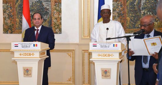 الرئيس السيسي يوجه الدعوة لنظيره التشادى لزيارة مصر