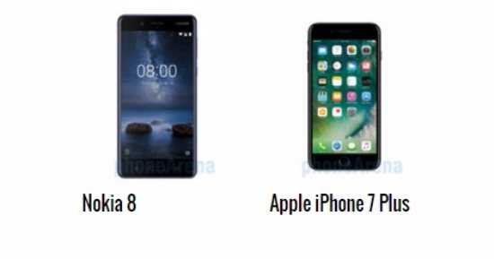 إيه الفرق.. أبرز الاختلافات بين هاتفى Nokia 8 و أيفون 7 بلس