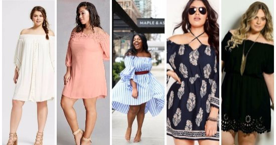 هتلبسى إيه بكرة .. لو plus size البسى فستان off shoulder
