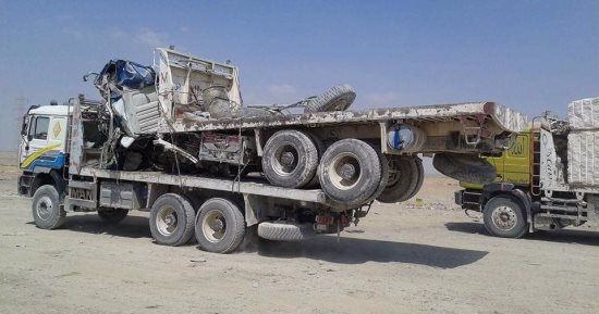 إصابة شخصين جراء سقوط سيارة نقل من أعلى جبل عتاقة بالسويس