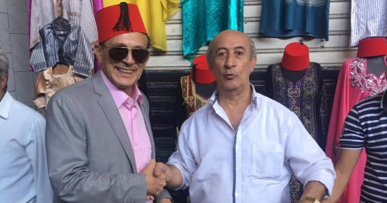 بالصور.. محمد صبحى وإلهام شاهين وبوسى شلبى فى دمشق لحضور معرضها الدولى