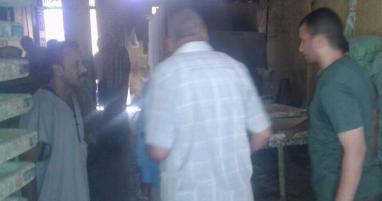 تحرير ١٢ محضر تموينى خلال حملة على مخابز ديروط 