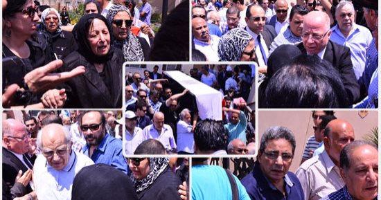 تشييع جثمان محفوظ عبد الرحمن من مسجد الشرطة بأكتوبر