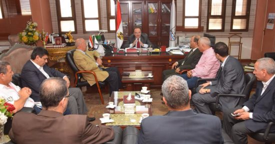 محافظ بني سويف :بحث تعميم تجربة البساتين بنظام MBR في الصرف الصحي
