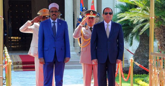  السيسى يستقبل الرئيس الصومالى بقصر الاتحادية