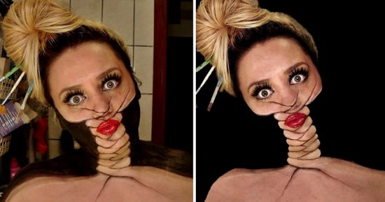 كرواتية تقضى 12 ساعة يومياً للرسم على جسدها  