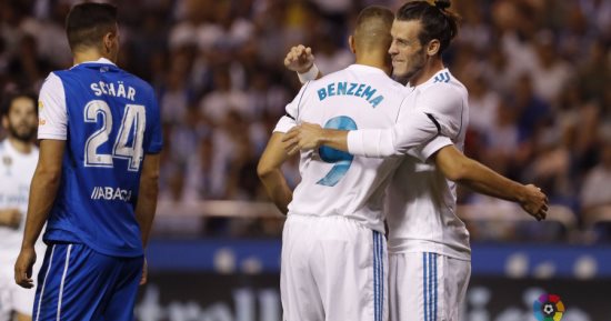 شاهد.. ريال مدريد يتفوق على لاكورونيا 0/2 فى الشوط الأول بالليجا