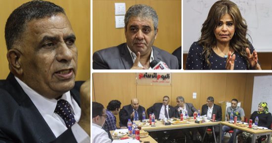 بالصور.. قيادات "حب الوطن" بندوة "اليوم السابع": الائتلاف تنموى شعبوى وليس لنا علاقة بالمحليات.. التمويل ذاتى.. نعتمد على استغلال طاقات الشباب.. لدينا 42 لجنة نوعية.. وفلسفتنا تقديم رؤية خدمية وليست سياسية