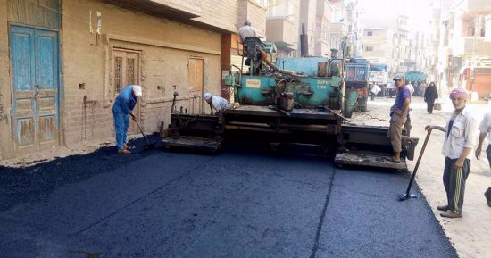بالصور .. رصف شوارع طما بتكلفة مليون جنيه وعلاج 85 ماشية بسوهاج