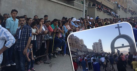 ختام الاحتفالات بدير "درنكة".. مئات الآلاف احتفلوا بصوم "العذراء" وأشعلوا الشموع أمام مغارة العائلة المقدسة بمشاركة آلاف الأفارقة.. و2000 شاب خدموا الزائرين.. وتأمين كامل من الجيش والشرطة حتى انتهاء الفعاليات