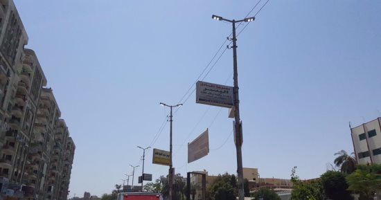 شكوى من تعطل كشافات الإنارة بطريق بركة السبع فى المنوفية
