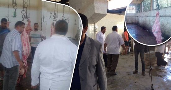 بالصور.. حملات مفاجئة على مجازر المحافظات قبل عيد الأضحى.. تعطل الصرف وأسلاك الكهرباء المكشوفة أبرز المخالفات فى مجزر بقنا.. إعدام عجل مصاب بالدودة الشرطية فى أسيوط.. وإحالة موظفى المجزر الآلى ببنى سويف للتحقيق