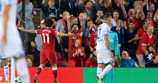 شاهد.. محمد صلاح يسجل فى تفوق ليفربول على هوفنهايم 1/3 بشوط مثير