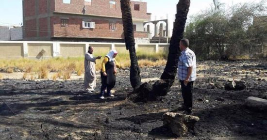 السيطرة على حريق بقطعة أرض فضاء بين مصنعين فى دمياط الجديدة
