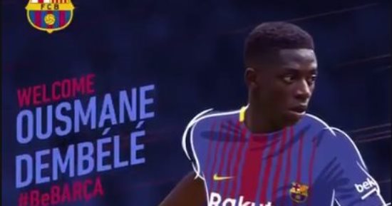 برشلونة يعلن التعاقد مع عثمان ديمبلي فى صفقة قياسية