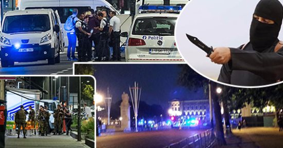 بالفيديو والصور.. "سكاكين فى شوارع أوروبا".. مسلح يحمل سيفًا يطعن ضابطين أمام مقر إقامة الملكة إليزابيث بقصر باكنجهام والشرطة البريطانية تعتقله.. ورجل يصيب شرطيين وسط بروكسيل والأمن البلجيكى يقتله بالرصاص