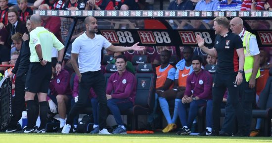 جوارديولا يطالب مايك دين بتفسير لطرد ستيرلنج