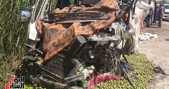 بالأسماء.. مصرع شخص وإصابة 10 آخرين فى حادث بكفر الشيخ