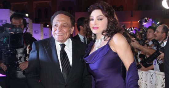 شاهد.. الزعيم عادل إمام مع نبيلة عبيد فى أحد المهرجانات عام 2010