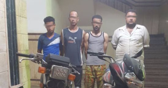 ضبط عناصر تشكيل عصابى تخصص فى سرقة الدراجات البخارية بمنيا القمح