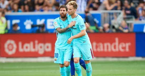 ميسي يقود برشلونة لصدارة الدورى الإسبانى قبل التوقف الدولى