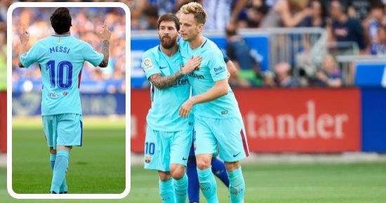 بالفيديو والصور.. برشلونة يتصدر الدوري الإسباني بالانتصار الثانى على التوالى.. البارسا يتخطى ألافيس بصعوبة ويصبح أول فريق يفتتح الموسم بفوزين 6 مرات متتالية.. وميسي "المنقذ" يسجل ثنائية ويصل للهدف 351 فى الليجا
