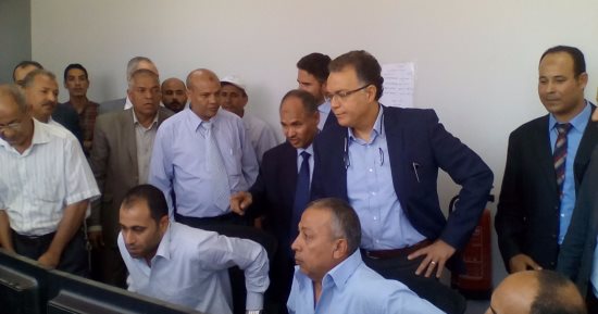 وزير النقل يغادر المنوفية عقب تفقد برج التحكم الرئيسى بمحطة بركة السبع