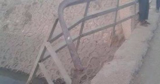 محافظ سوهاج يكلف بإصلاح سور حديدى لأحد الكبارى بقرية كوم العرب بطما