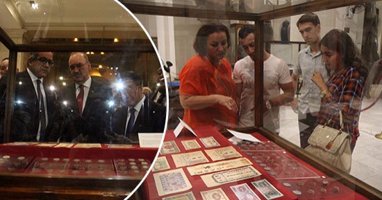 بالصور.. مصر تعيد لجيرانها وأصدقائها قطعا أثرية تم ضبطها من قبل قوات الأمن المصرية.. وزير الآثار يسلم سفيرا العراق والصين 57 عملة وصكا معدنيا وورقيا تعود لحقب سابقة.. ويقيم معرضا فنيا بعنوان: "وجوه فرعونية"