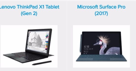 إيه الفرق بين لاب توب ThinkPad X1 Tablet وMicrosoft Surface Pro ؟