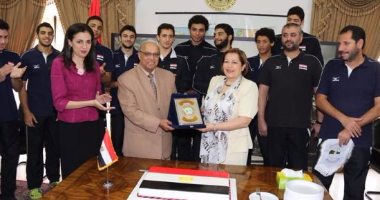 بالصور.. السفارة المصرية بالبحرين تحتفل بمنتخب شباب الطائرة