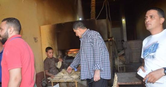 تحرير 4 محاضر لمخابز بمنفلوط فى أسيوط 