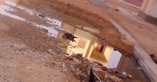 شكوى من طفح مياه المجارى فى عمارات أبو المكارم بالعاشر من رمضان