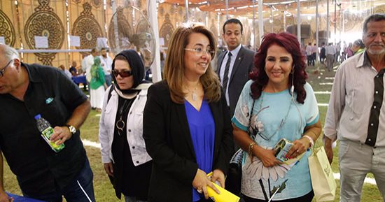 بالصور.. وزيرة التضامن ولميس الحديدى ومصطفى فهمى فى عمومية الجزيرة