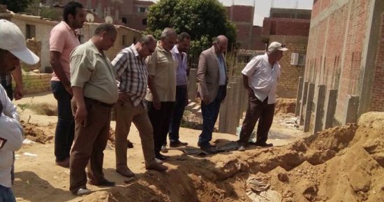 مياه القناه : إصلاح كسر خط الطرد الخاص بمحطة "1" فى قمة فايد