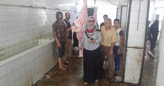 بالصور.. رئيس مدينة قلين بكفر الشيخ تتفقد ساحة صلاة العيد والمجزر