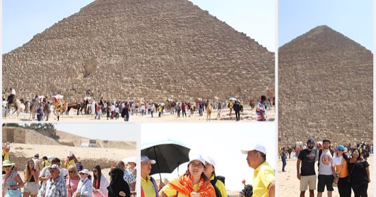 14آلاف سائح مصرى وأجنبى يزورون الأهرامات  فى ثانى أيام عيد الأضحى 