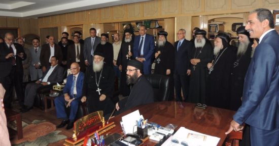 بالصور.. قيادات تنفيذية وشعبية تهنئ مدير أمن المنيا بعيد الأضحى المبارك