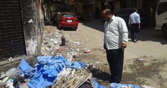 العثور على نفايات طبية خلف نادى بلدية المحلة